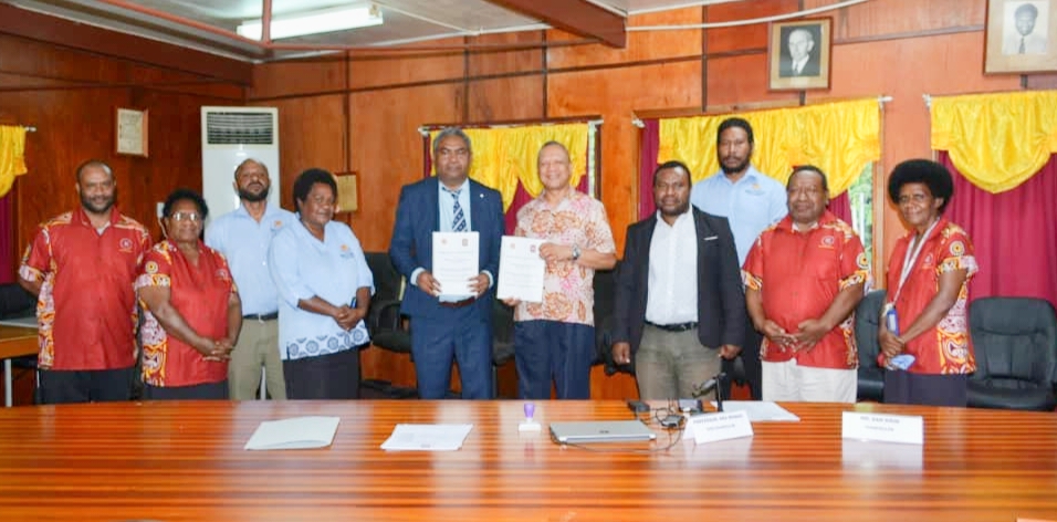 MOU signing of Koha Library Management System between OLA and University of Technology,  21st November, 2025.